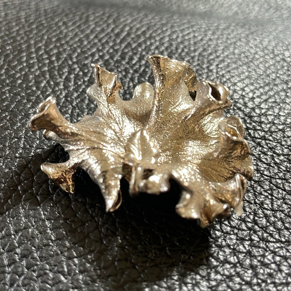 Silver Dipped Leaf Pendant - image 2
